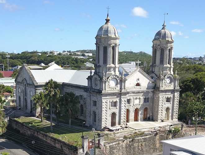 Newly Renovated Cathedral Church In Antigua Renovated St.John's Cathedral Church In Antigua